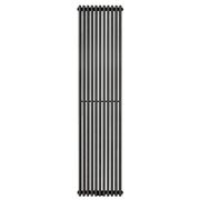 Вертикальний радіатор Betatherm Praktikum 1 1800x387 (Чорний RAL9005М, підк. №99), Колір: Чорний, Висота: 1800, Довжина: 387, Трубність: 1 трубний