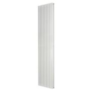 Вертикальний радіатор Betatherm Quantum 2 1800x405 (Білий RAL9016М, підк. №99), Висота: 1800, Довжина: 405, Трубність: 2 трубний, Підключення: Нижнє