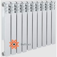 Біметалевий радіатор Davinci 500x640 (8 секцій), Висота: 500, Довжина: 640
