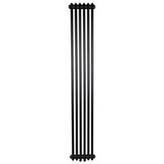 Трубчастий радіатор Warm Well Column 2 1800x290 (Чорний, підкл. нижнє) 6 секцій, Колір: Чорний, Висота: 1800, Довжина: 290, Трубність: 2 трубний, Підключення: Нижнє, Обігріваєма площа: 11, Тепловіддача, 75/65 (Δ 50): 840