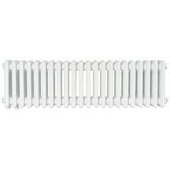 Трубчастий радіатор Warm Well Column 3 300x1010 (Білий підкл. бокове) 22 секцій, Колір: Білий, Висота: 300, Довжина: 1010, Підключення: Бокове, Обігріваєма площа: 10