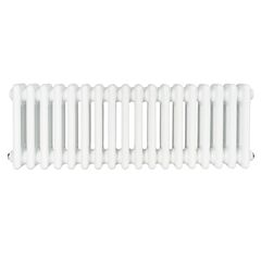Трубчастий радіатор Warm Well Column 3 300x830 (Білий підкл. бокове) 18 секцій, Колір: Білий, Висота: 300, Довжина: 830, Підключення: Бокове, Обігріваєма площа: 8