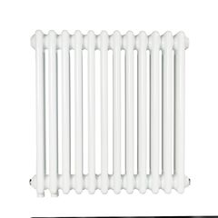 Трубчастий радіатор Warm Well Column 3 500x560 (Білий підкл. нижнє) 12 секцій, Колір: Білий, Висота: 500, Довжина: 560, Підключення: Нижнє, Обігріваєма площа: 9