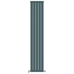Батарея вертикальна Ideale Vittoria 2 1800х340 бокове підключення антрацит - 5 секцій, Висота: 1800, Довжина: 340, Трубність: 2 трубний