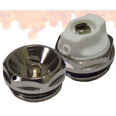 Заглушка 1/2" з білою пластиковою вставкою (ущільнення EPDM) Marvit Spa