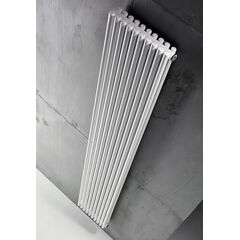 Дизайнерський трубчастий радіатор Antrax AV 25d 2 1800x512 14 секцій підкл.Х Білий, Колір: Білий, Висота: 1800, Довжина: 512, Трубність: 2 трубний, Підключення точне: Бокове