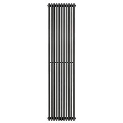 Дизайнерський трубчастий радіатор Antrax AV 25s 1 1800x440 12 секцій підкл.Х Чорний, Колір: Чорний, Висота: 1800, Довжина: 440, Трубність: 1 трубний, Підключення точне: Бокове