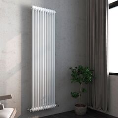 Висока батарея Zehnder Charleston 2 1792*460 (Білий RAL 9016, підкл. №5510), Колір: Білий, Висота: 1800, Довжина: 460, Трубність: 2 трубний, Підключення точне: Нижнє: Праворуч