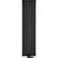 Високий радіатор Luxrad Oval 1 1700х410х50, нижнє підключення, чорний мат структурний, Колір: Чорний, Висота: 1700, Довжина: 410, Трубність: 1 трубний