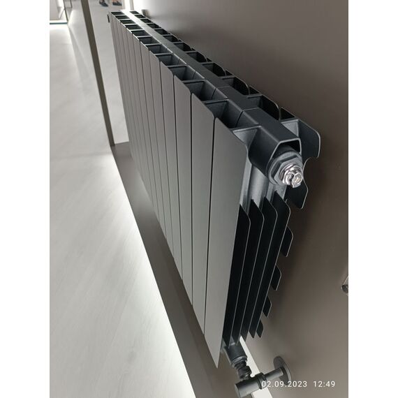 Алюмінієва батарея Fondital Blitz Super B4 Black 500x800 (10 секцій), Висота: 500, Довжина: 800, зображення 6