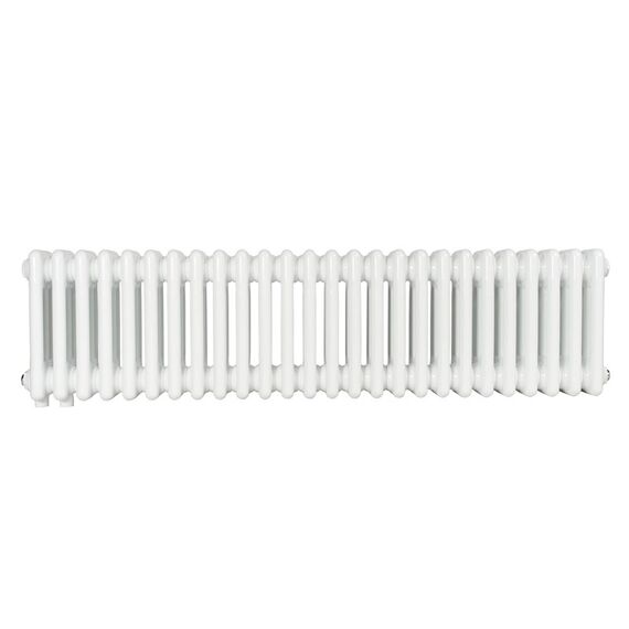 Трубчастий радіатор Warm Well Column 3 300x1190 (Білий підкл. нижнє) 26 секцій, Колір: Білий, Висота: 300, Довжина: 1190, Підключення: Нижнє, Обігріваєма площа: 11