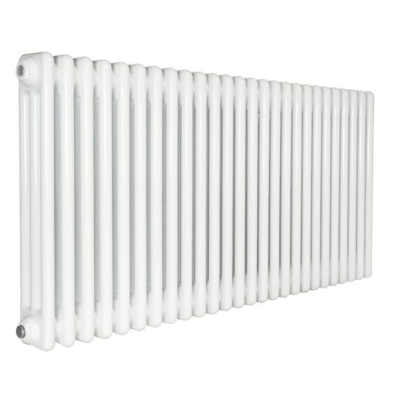 Трубчастий радіатор Warm Well Column 3 500x1190 (Білий підкл. бокове) 26 секцій, Колір: Білий, Висота: 500, Довжина: 1190, Підключення: Бокове, Обігріваєма площа: 20, зображення 2