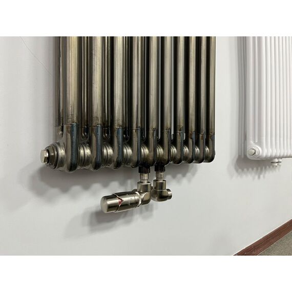 Високий радіатор Luxrad Columnus 2 1800х450, підкл.D 66, Лофт, Колір: Лофт, Висота: 1800, Довжина: 450, Трубність: 2 трубний, Підключення точне: Нижнє: Центральне, зображення 3