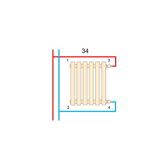 Betatherm Quantum BQH2 405*1600 (Білий Ral9016M підк. 34), Колір: Білий, Висота: 405, Довжина: 1600, зображення 3