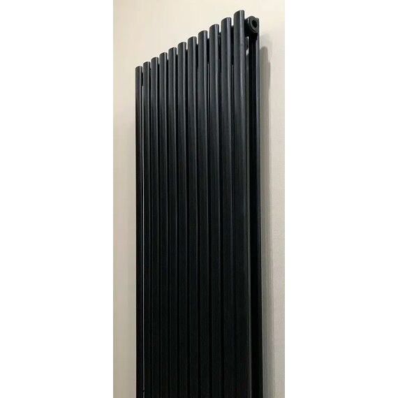 Вертикальний радіатор Betatherm Elipse 1 1800x445 (Чорний RAL9005M, підк. №99), Колір: Чорний, Висота: 1800, Довжина: 445, Трубність: 1 трубний