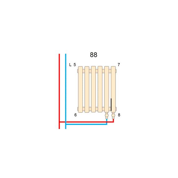 Betatherm Quantum BQ 2 500*1205 (Білий Ral9016M підк. 88), Довжина: 1205, зображення 2