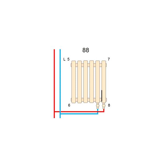 Betatherm Praktikum PV 2050 500*805 (Чорний Ral9005M підк. 88), Довжина: 805, зображення 2