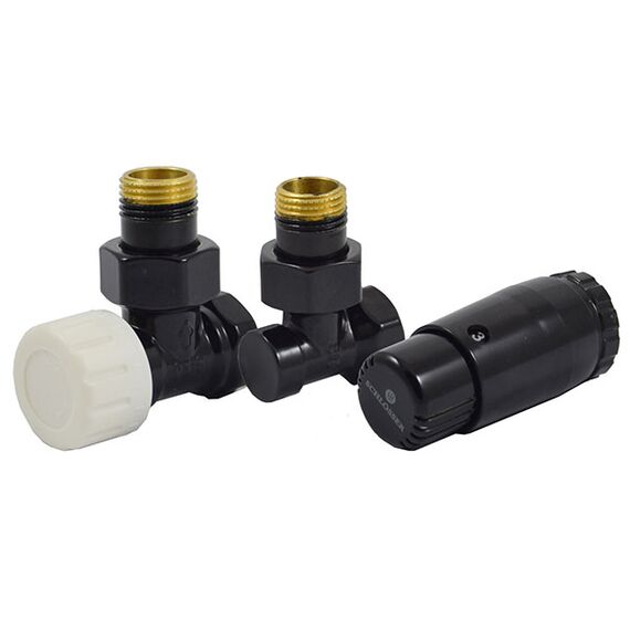 Schlosser Mini комплект підключення чорний кутовий (602200056RAL9005)