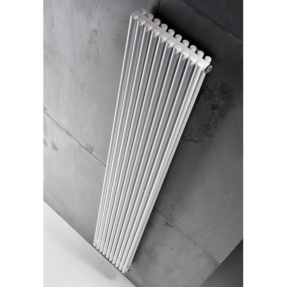 Дизайнерський трубчастий радіатор Antrax AV 25d 2 1800x440 12 секцій підкл.Х Білий, Колір: Білий, Висота: 1800, Довжина: 440, Трубність: 2 трубний, Підключення точне: Бокове