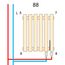 Betatherm Praktikum PV 500*805 (Білий RAL9016M, підк. №99), Довжина: 805, зображення 3
